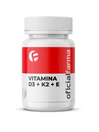 Vitamina D3 + K2 + E 180 cápsulas